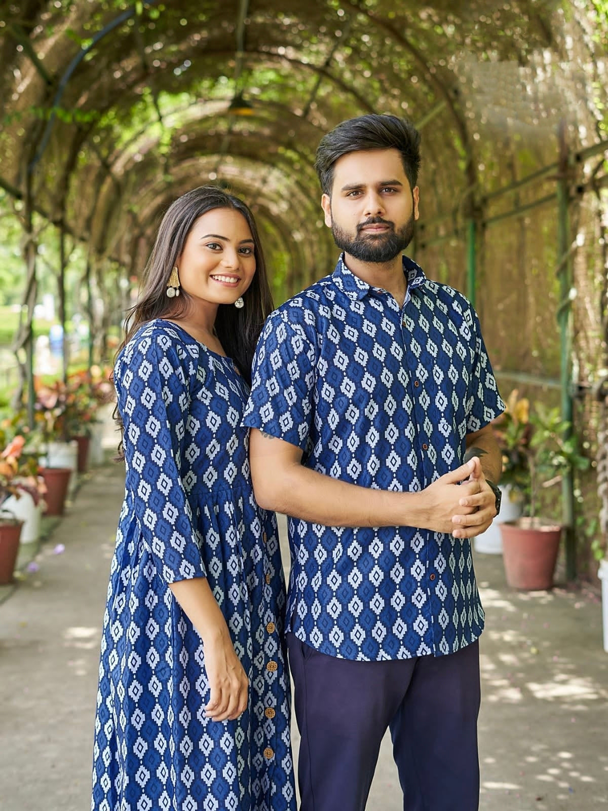 couple goals couple wearing same ethnic wear kurta and kurtie combo  traditional wear same for couples